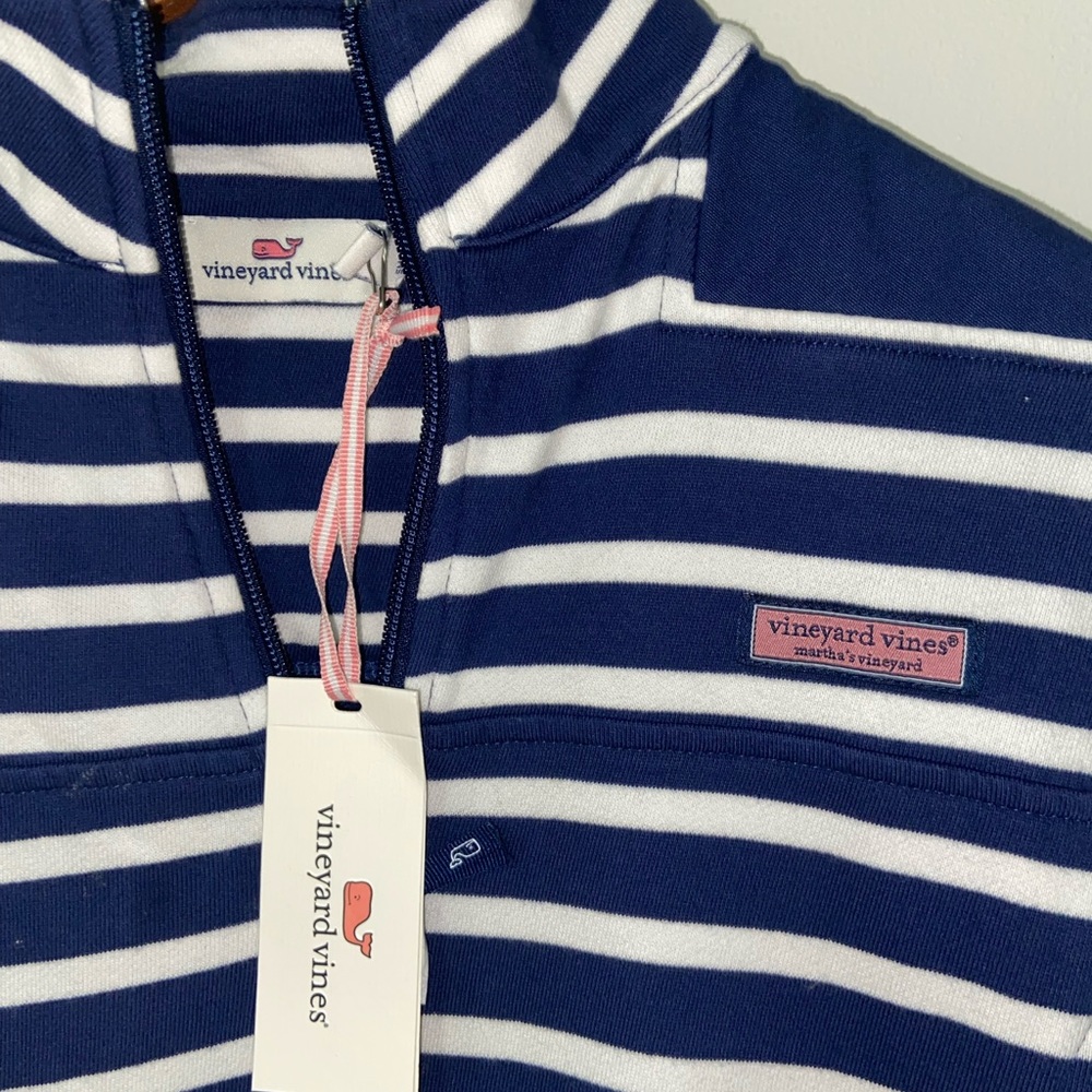 Vineyard Vines Shep sweatshirt Navy and White